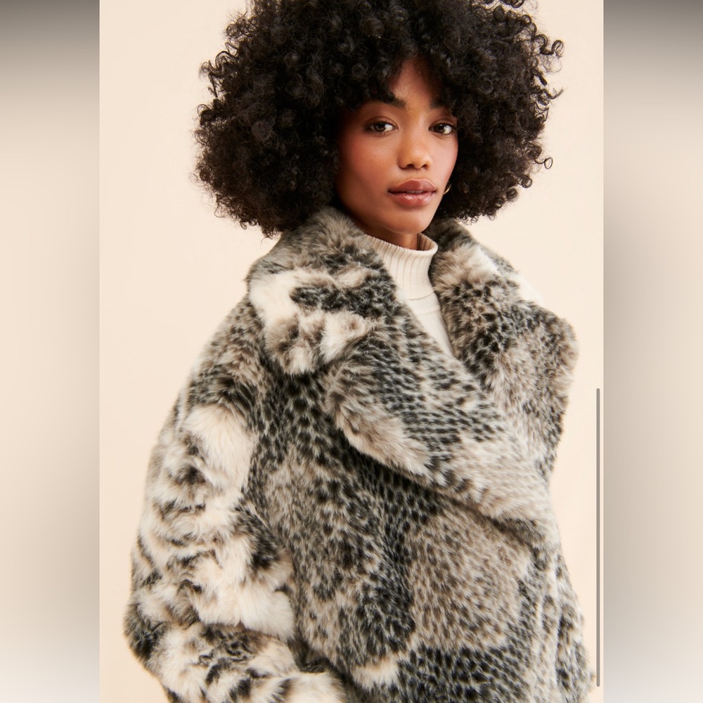 JAKKE Snake Print Rita Coat EUC